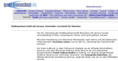 Sito web “ganz-muenchen” del 09-04-2021